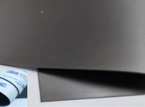 Rubber flat absorbing material